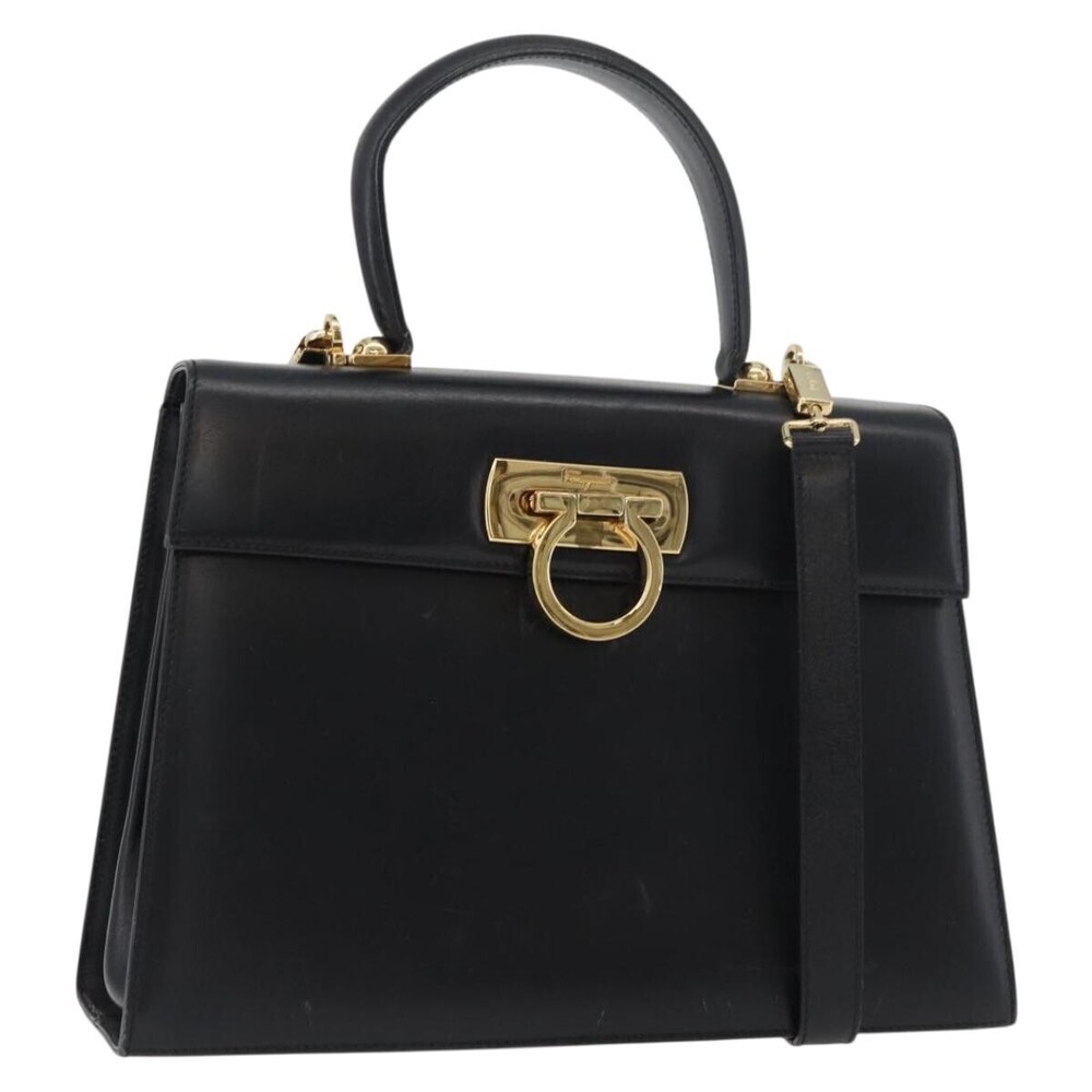 Salvatore Ferragamo Convertible Top Handle Leather
